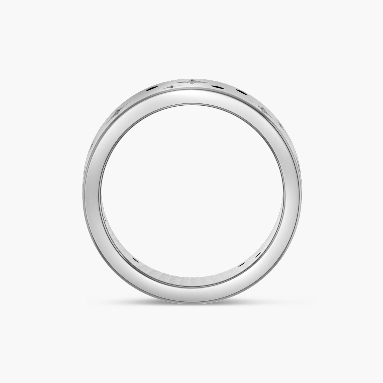 1/8 CTW Natural Diamond Star Accented Band