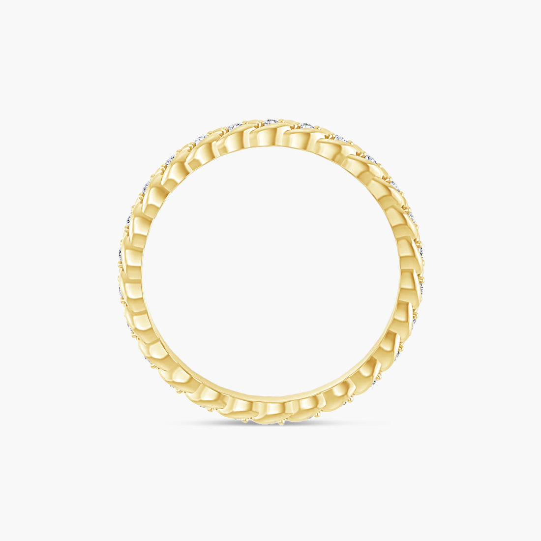 1/5 CTW Lab-Grown Diamond Rope Eternity Band