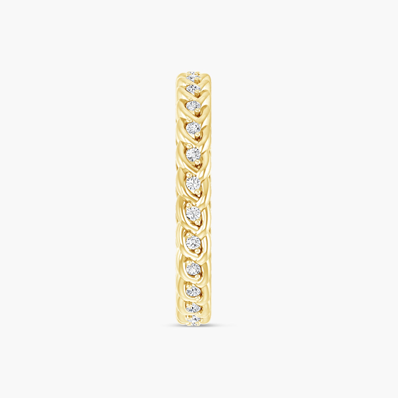 1/5 CTW Lab-Grown Diamond Rope Eternity Band