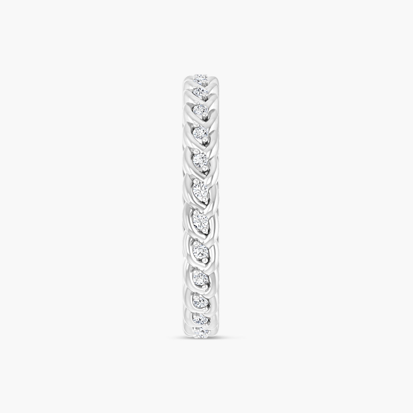 1/5 CTW Lab-Grown Diamond Rope Eternity Band