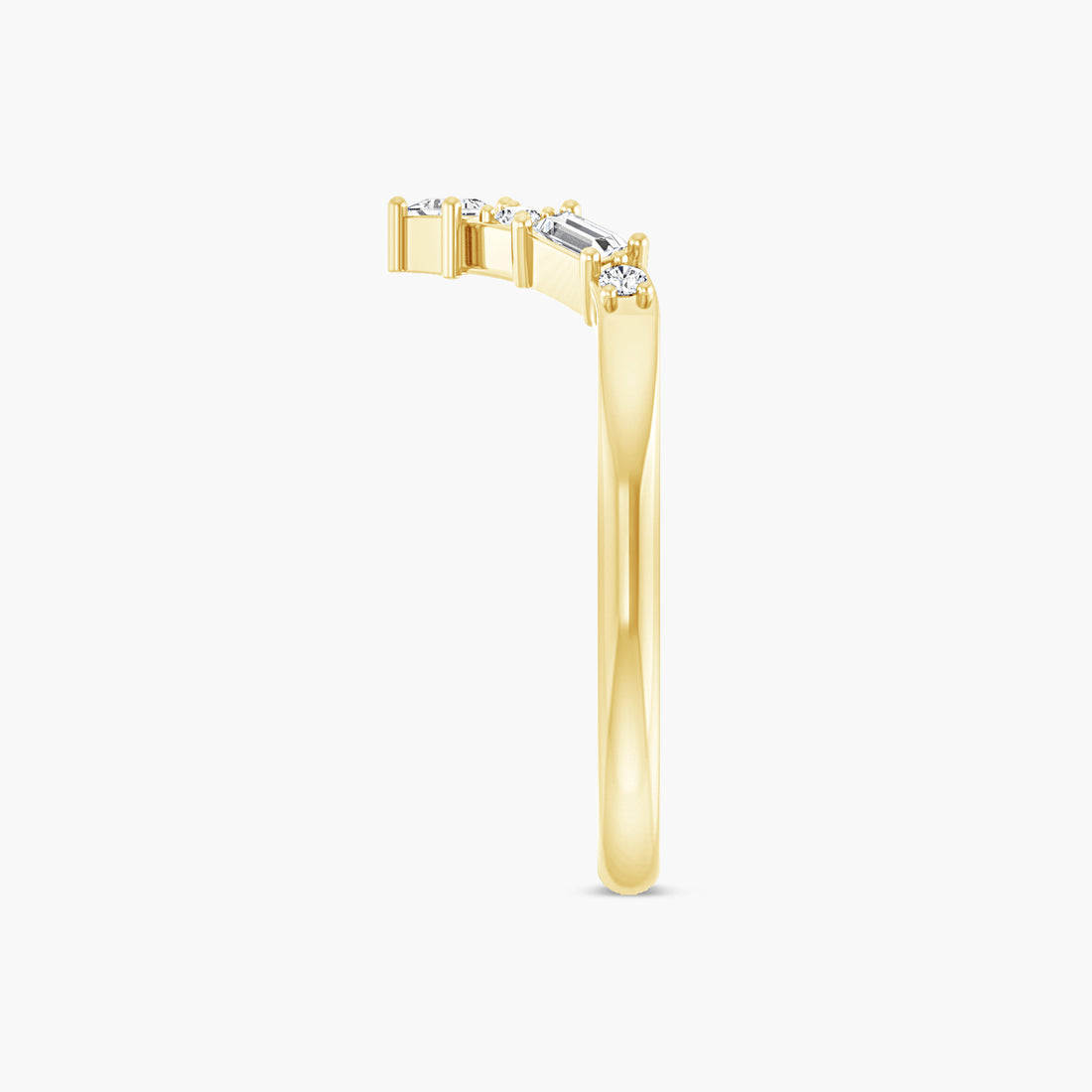 Lab-Grown Diamond Contour Band