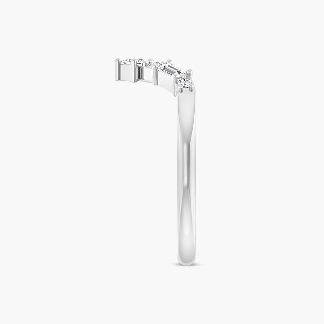 Lab-Grown Diamond Contour Band