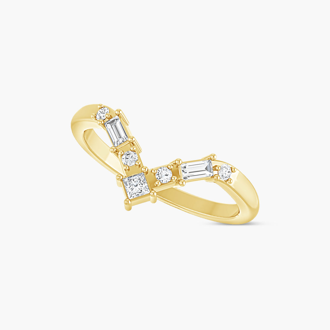 Lab-Grown Diamond Contour Band