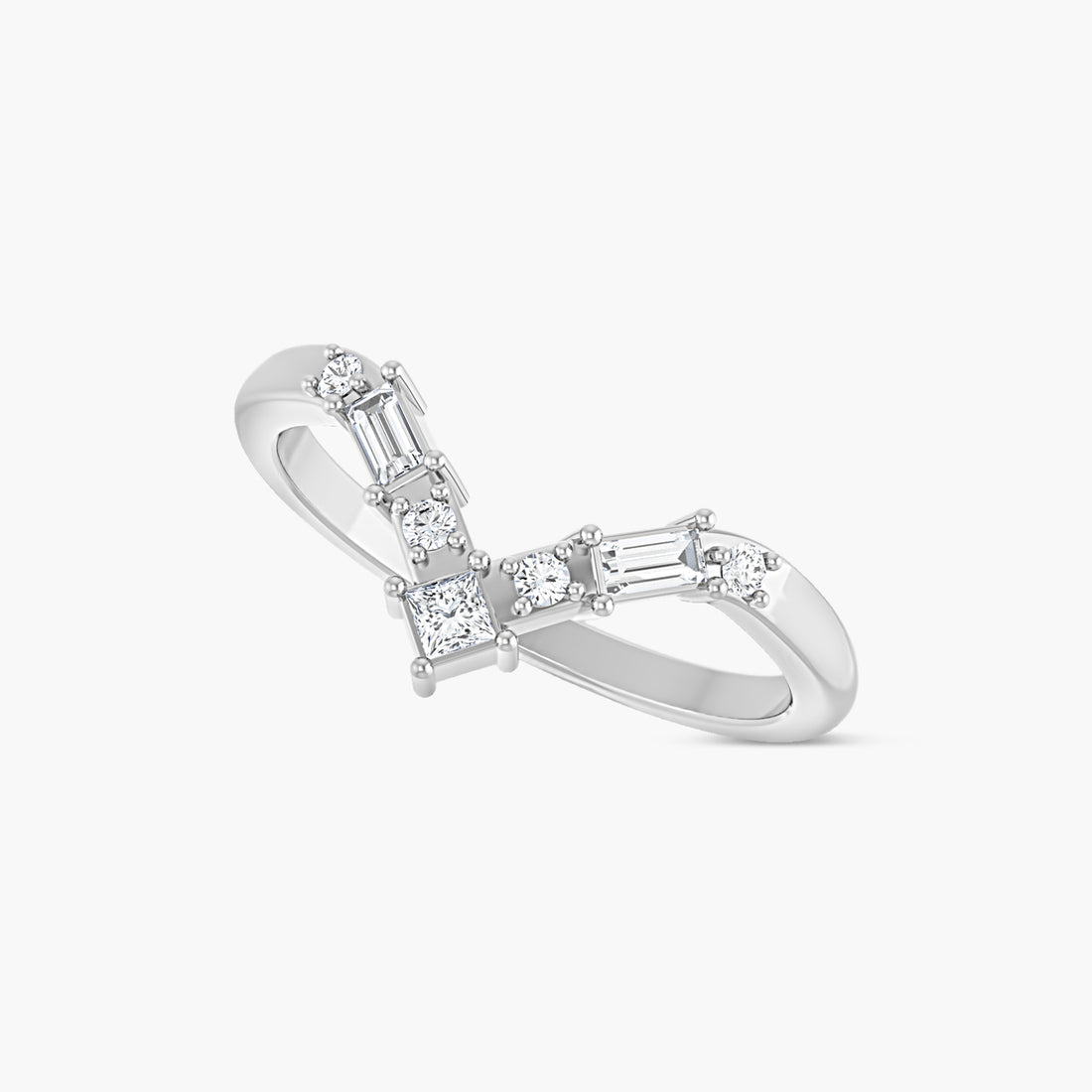 Lab-Grown Diamond Contour Band