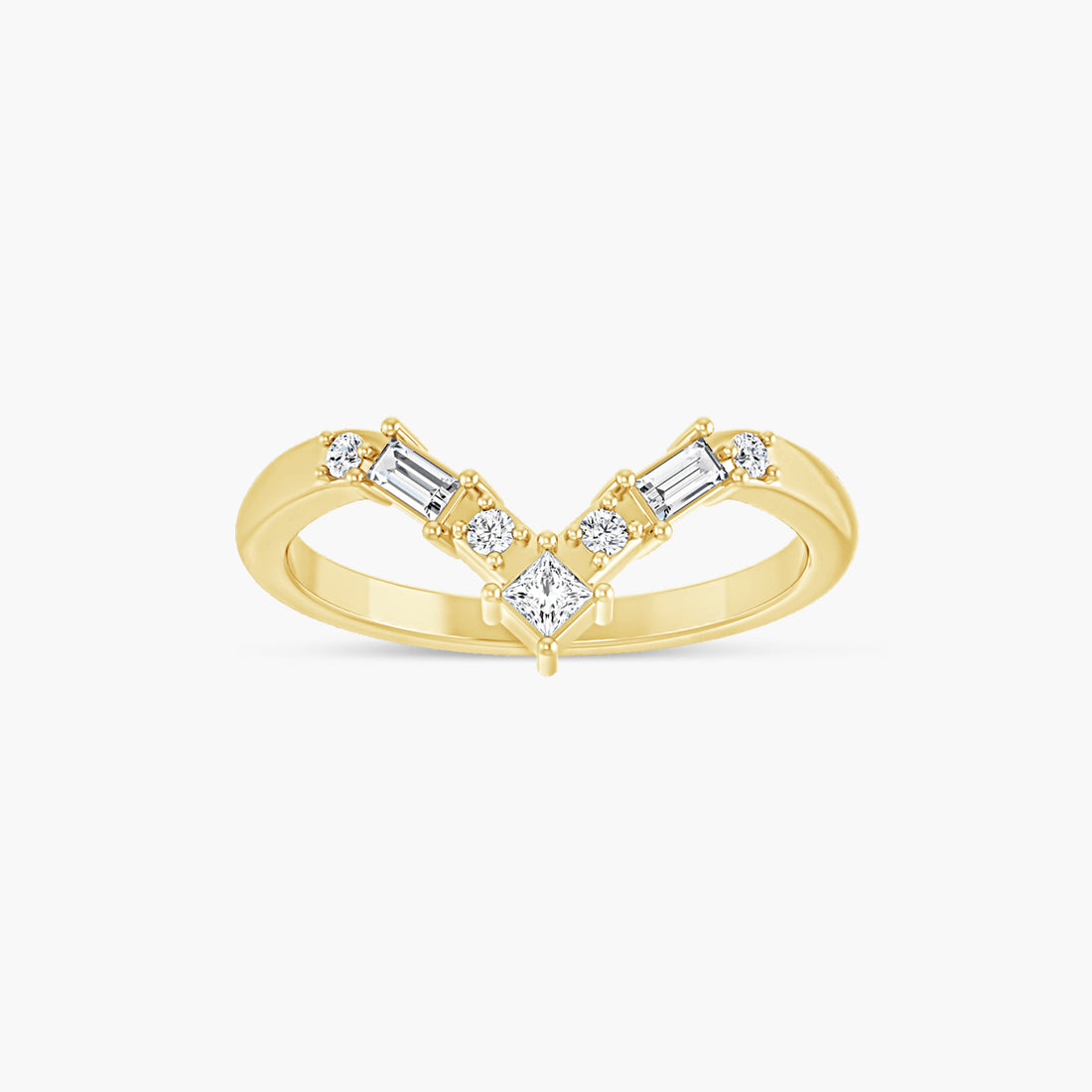 Lab-Grown Diamond Contour Band
