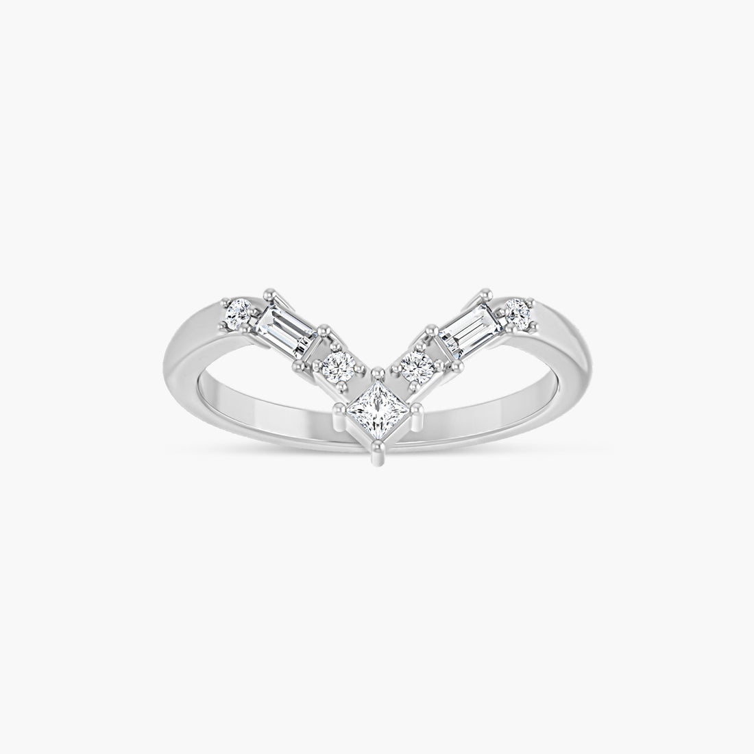 Lab-Grown Diamond Contour Band