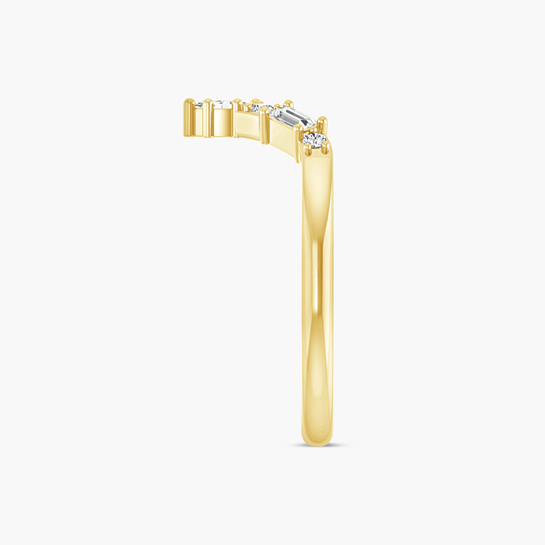 Lab-Grown Diamond Contour Band