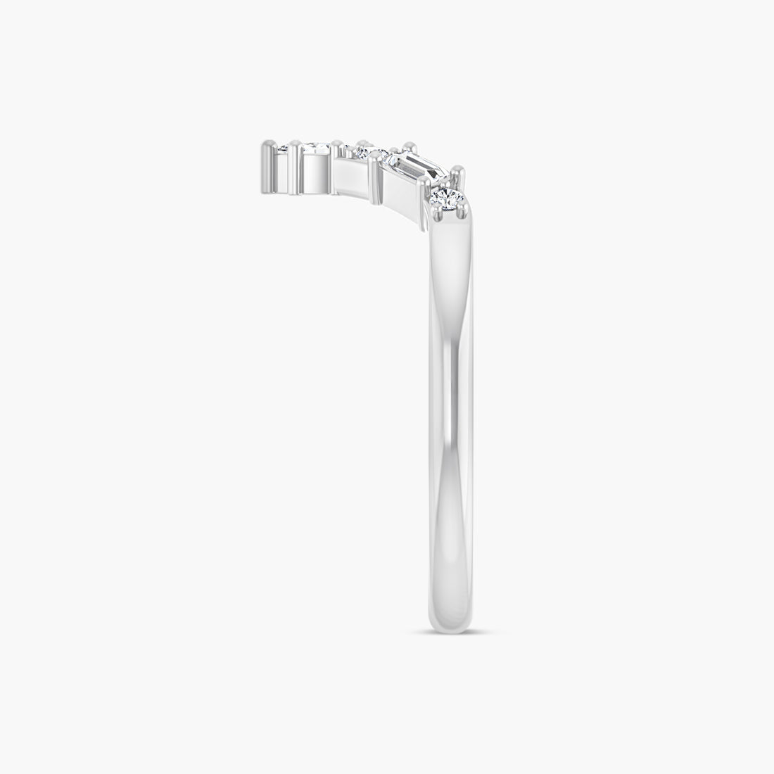 Lab-Grown Diamond Contour Band