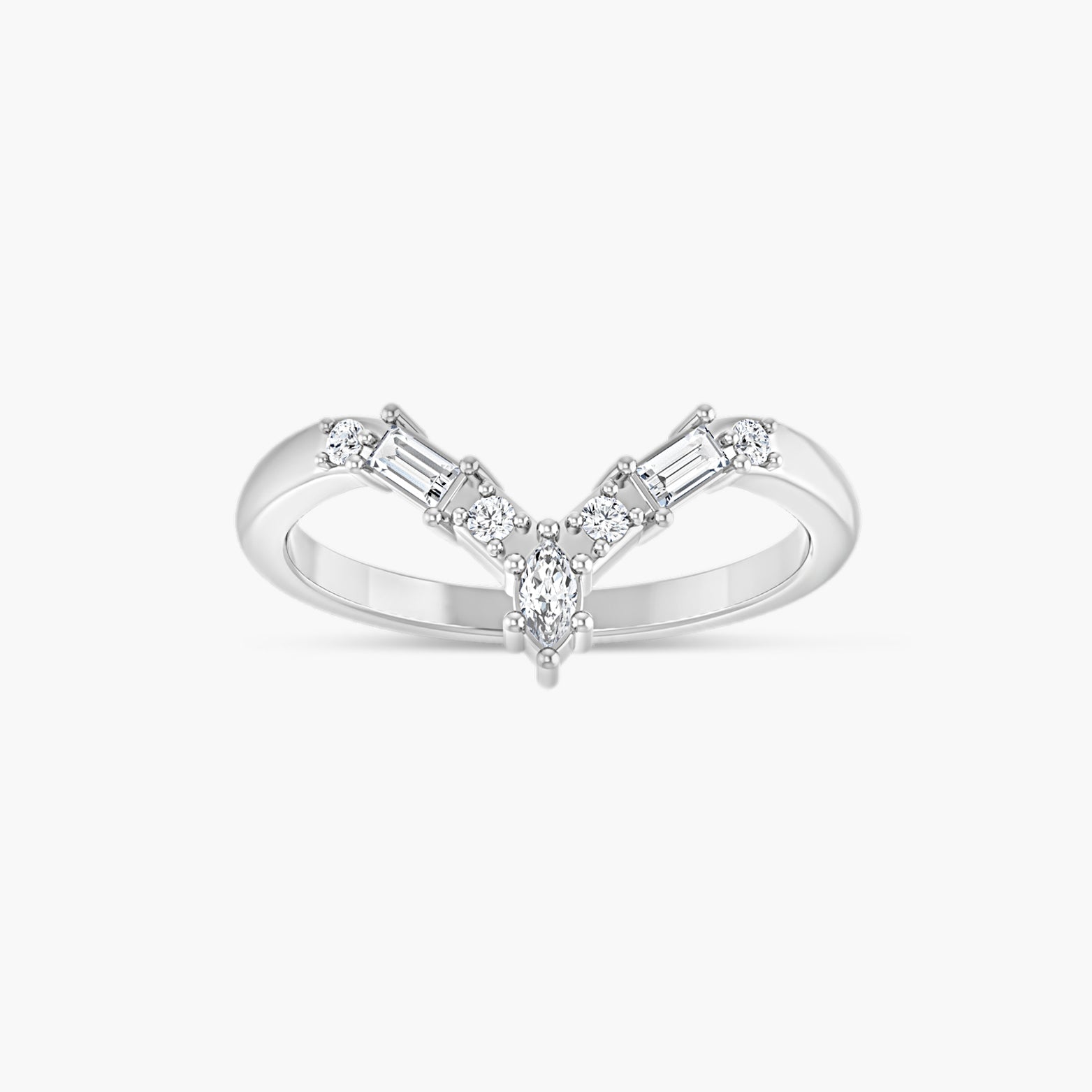 Lab-Grown Diamond Contour Band