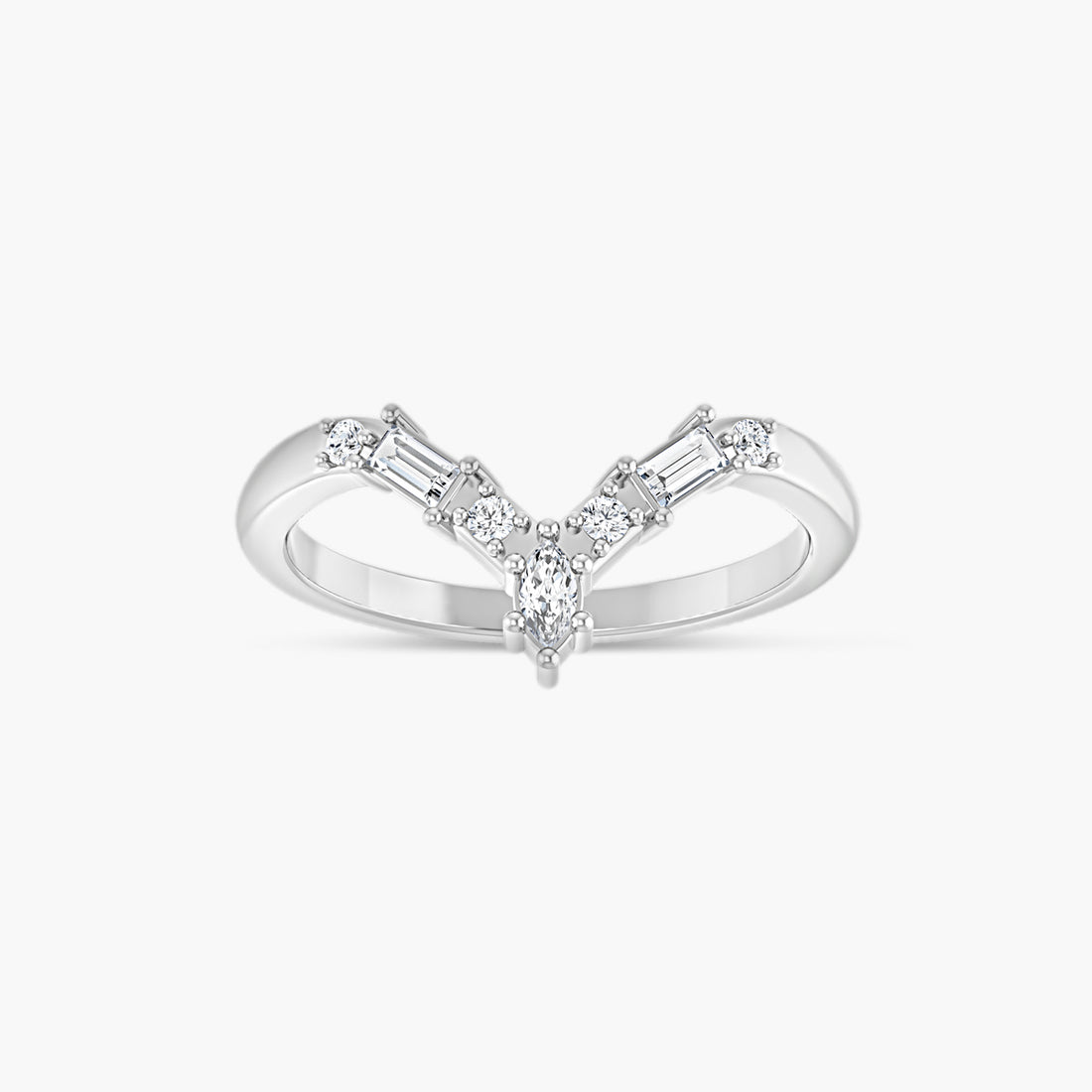 Lab-Grown Diamond Contour Band