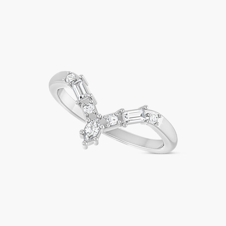 Lab-Grown Diamond Contour Band