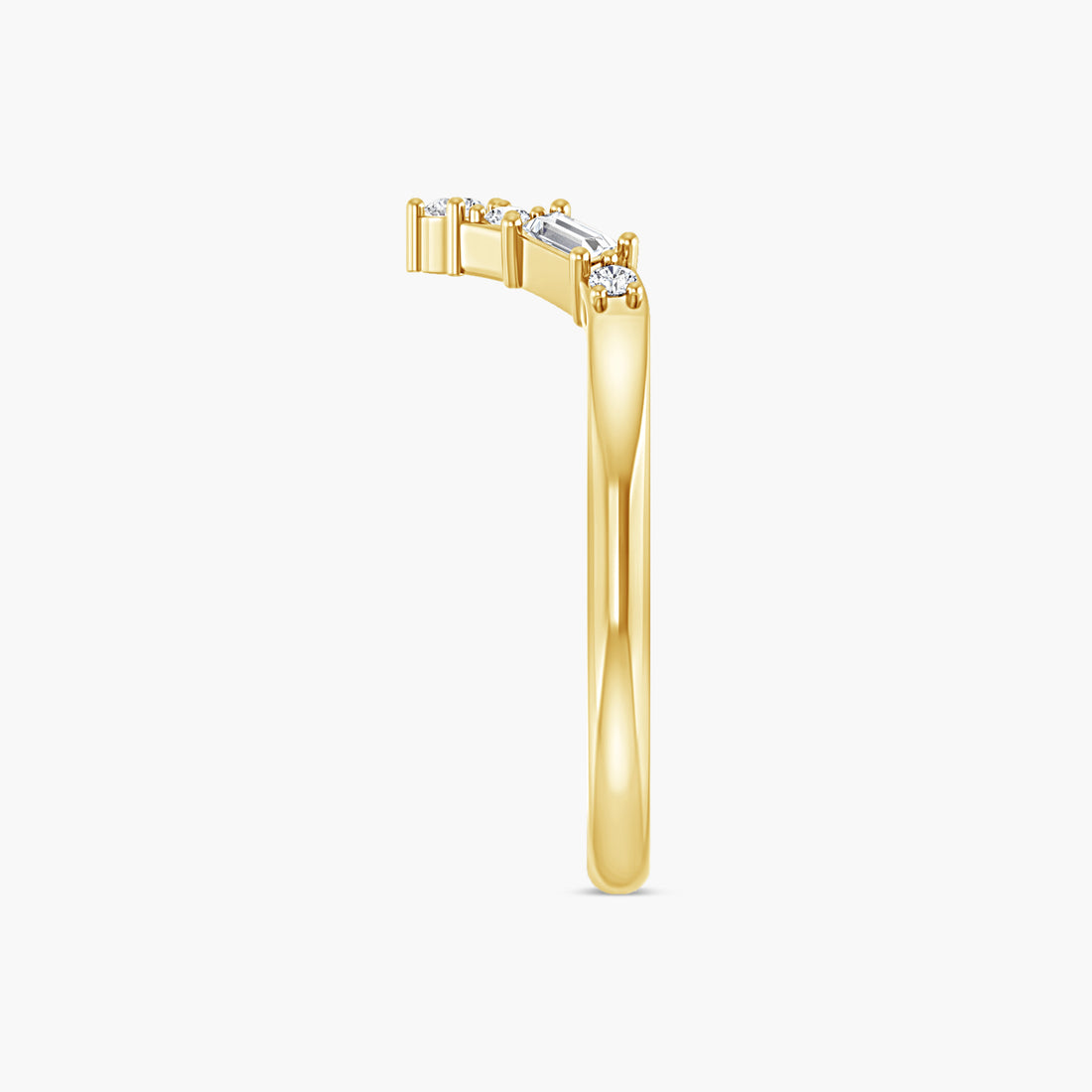 Lab-Grown Diamond Contour Band