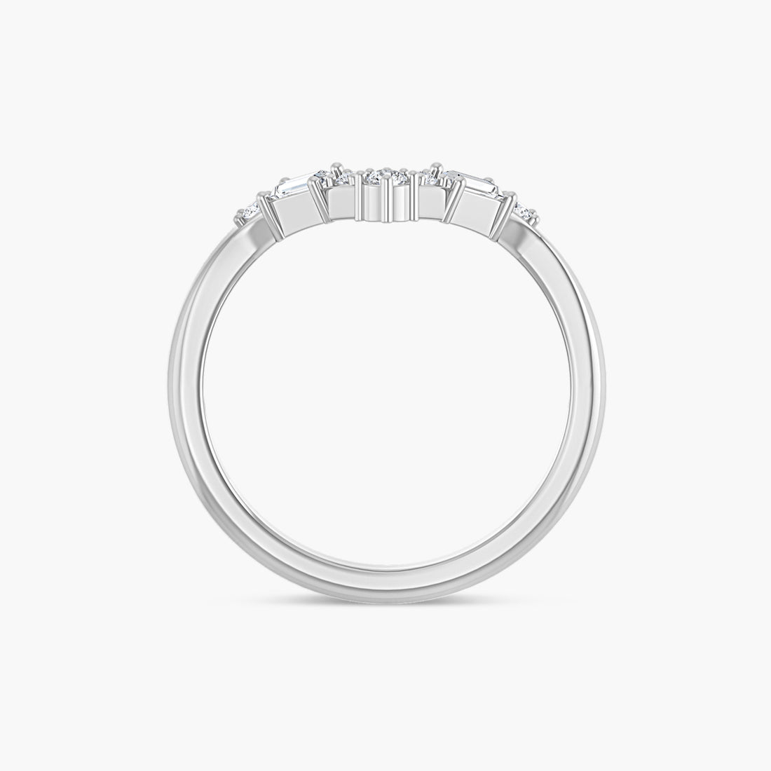 Lab-Grown Diamond Contour Band