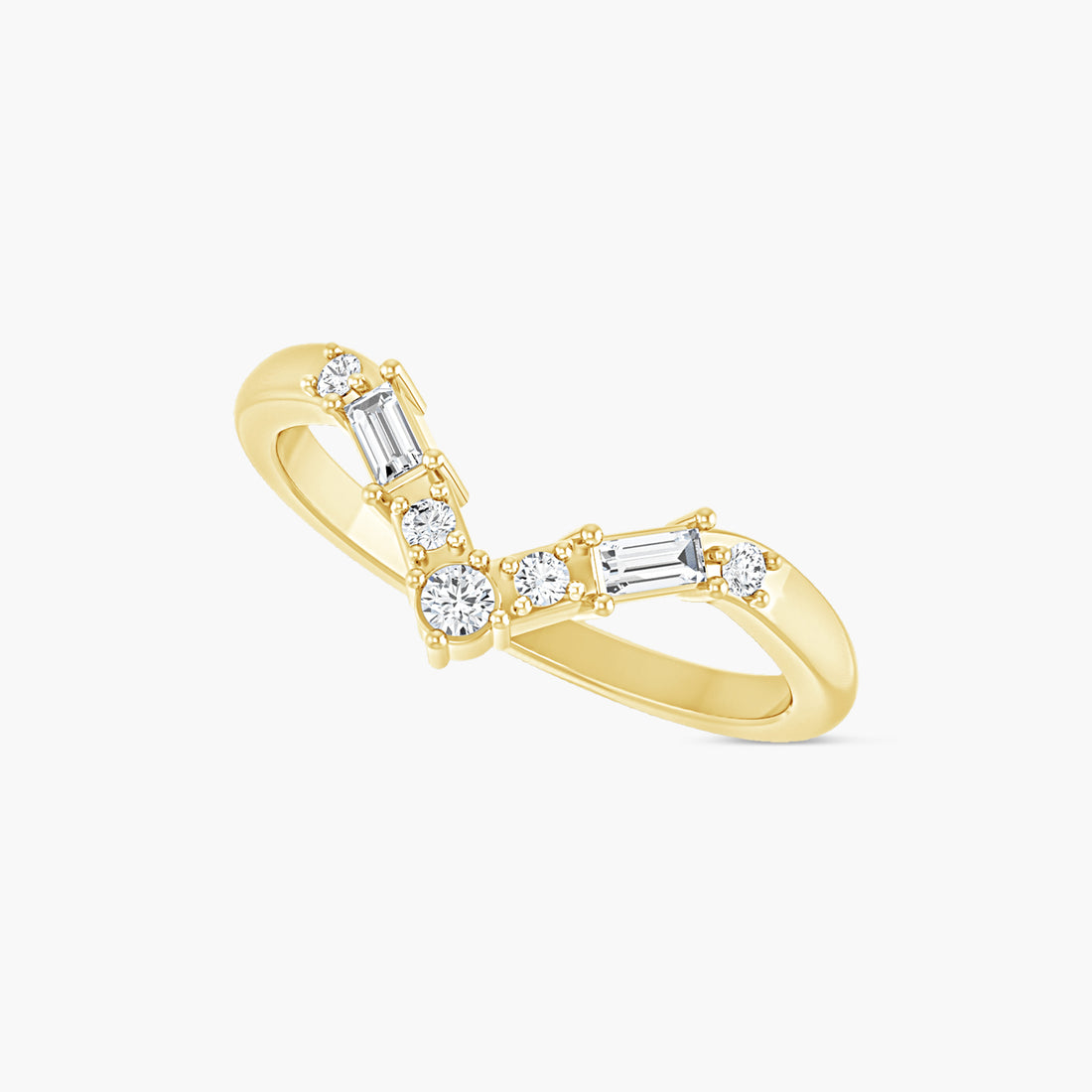 Lab-Grown Diamond Contour Band