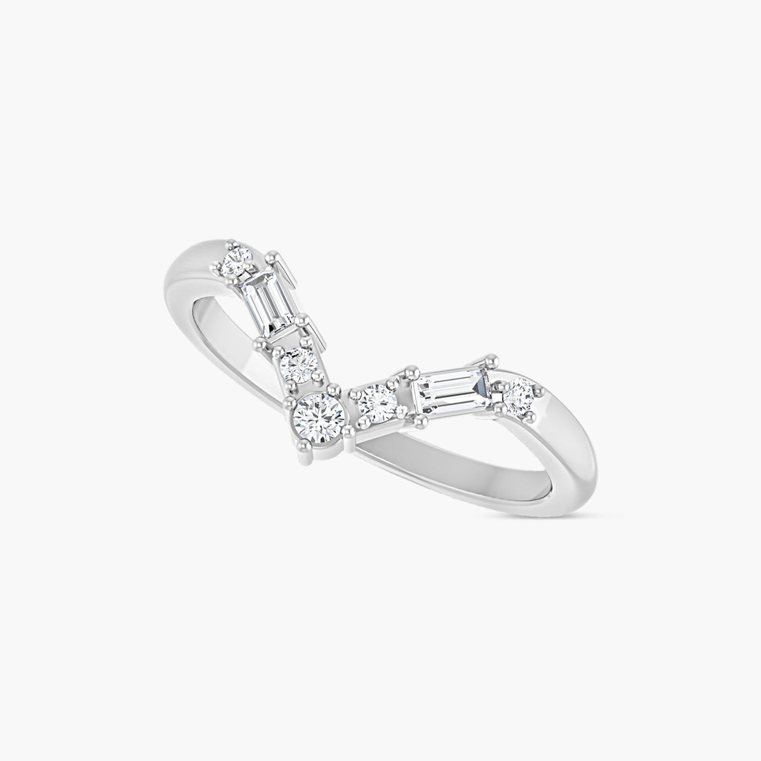 Lab-Grown Diamond Contour Band