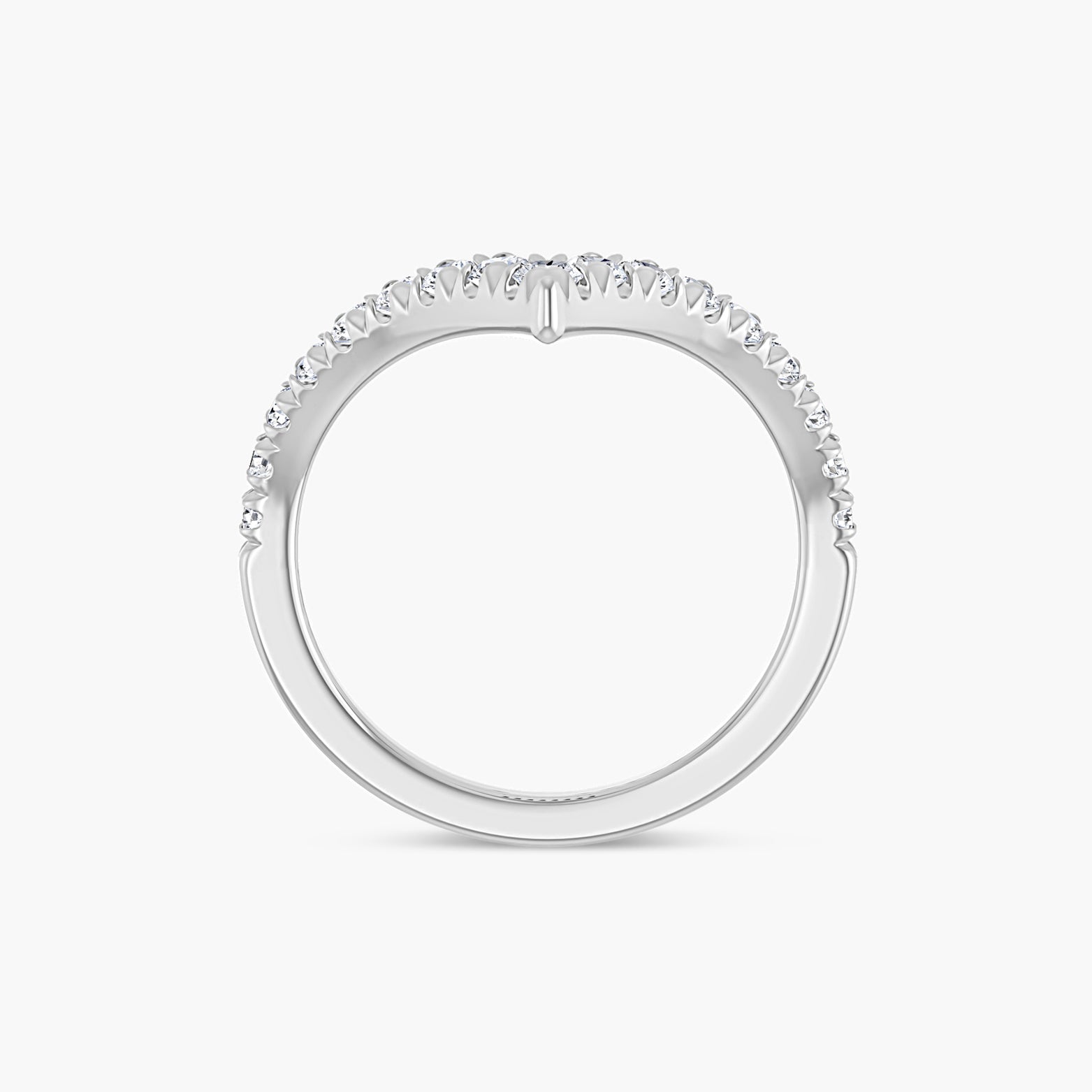 1/2 CTW Lab-Grown Diamond Contour Band