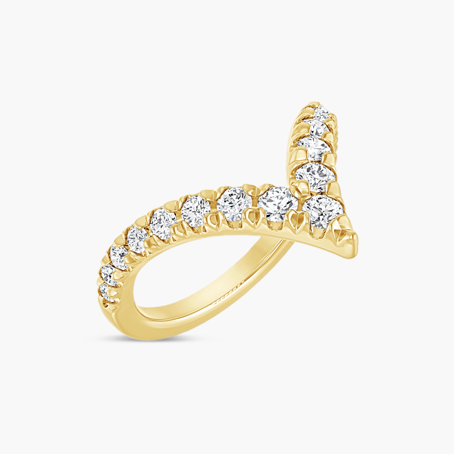 1/2 CTW Lab-Grown Diamond Contour Band