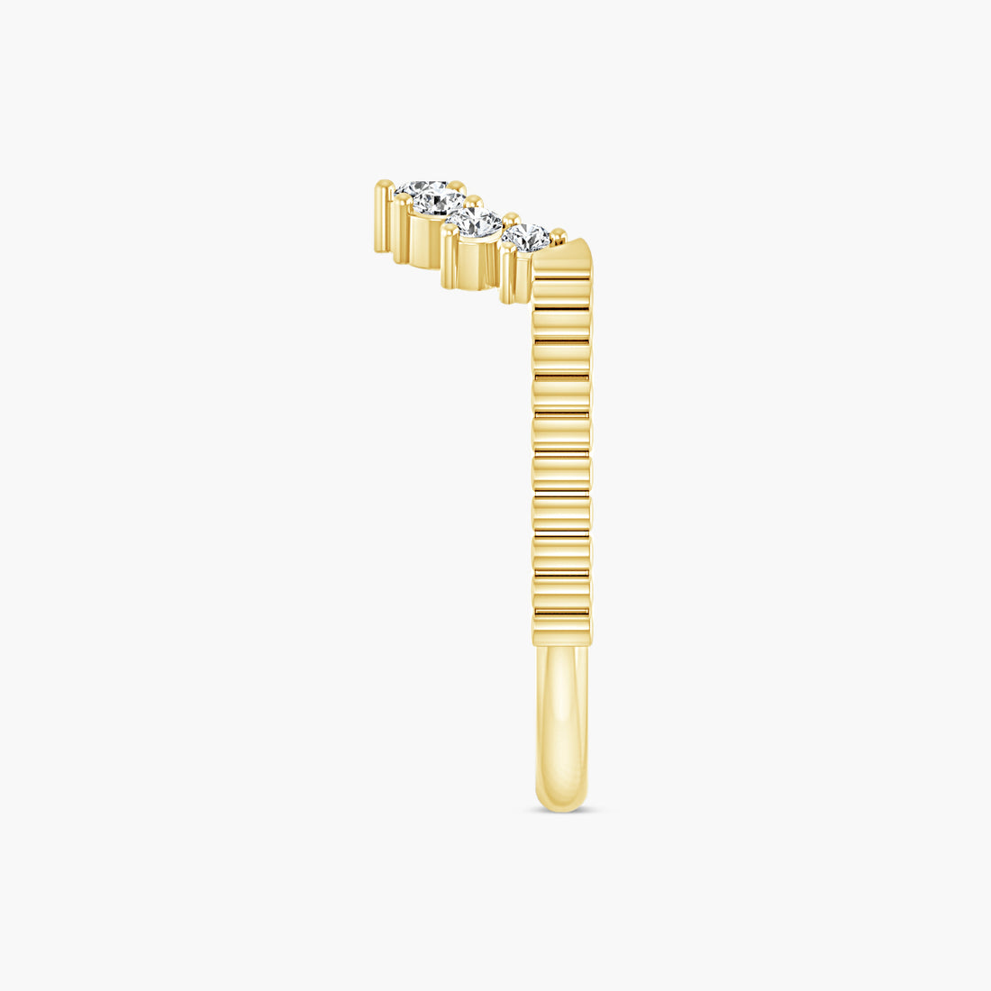 1/4 CTW Lab-Grown Diamond Contour Band