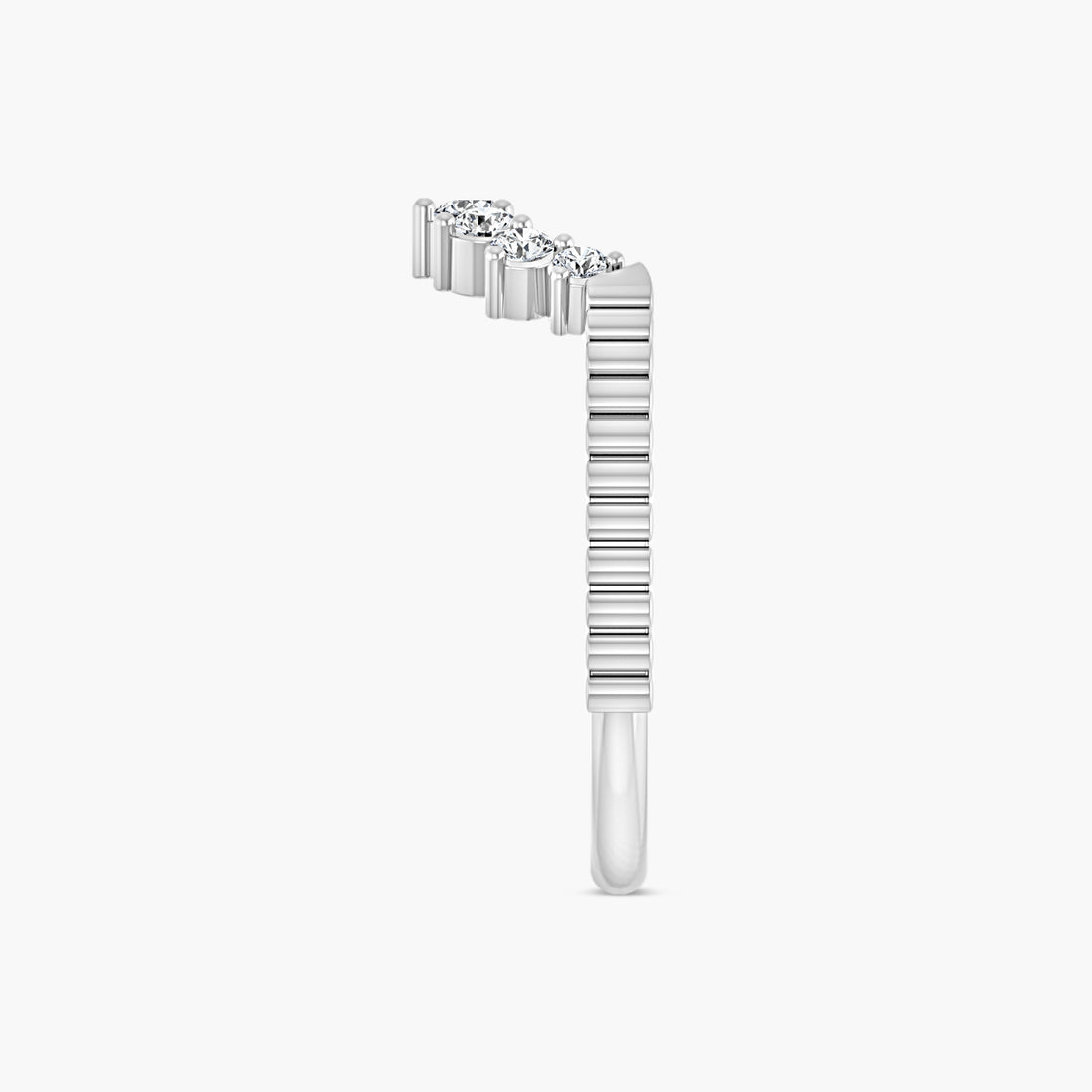 1/4 CTW Lab-Grown Diamond Contour Band