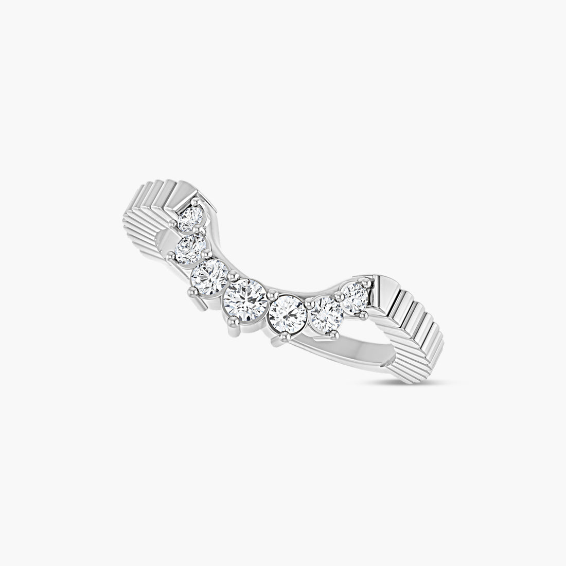 1/4 CTW Lab-Grown Diamond Contour Band