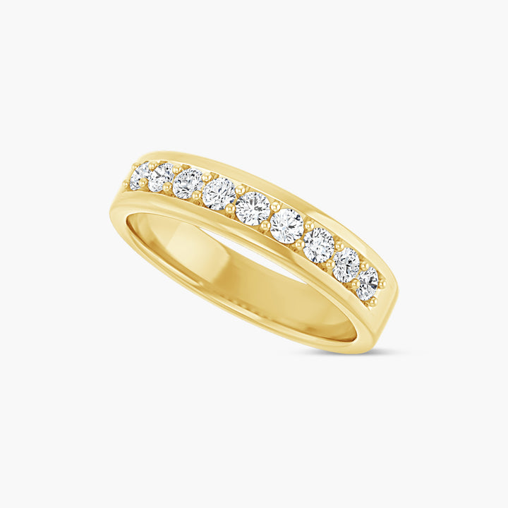 1/2 CTW Lab-Grown Diamond Flat Band