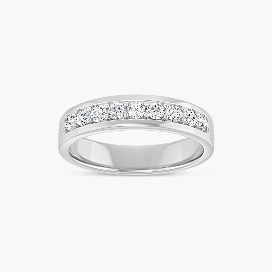 1/2 CTW Lab-Grown Diamond Flat Band