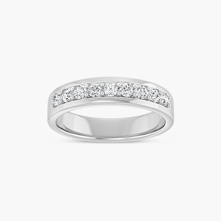 1/2 CTW Lab-Grown Diamond Flat Band