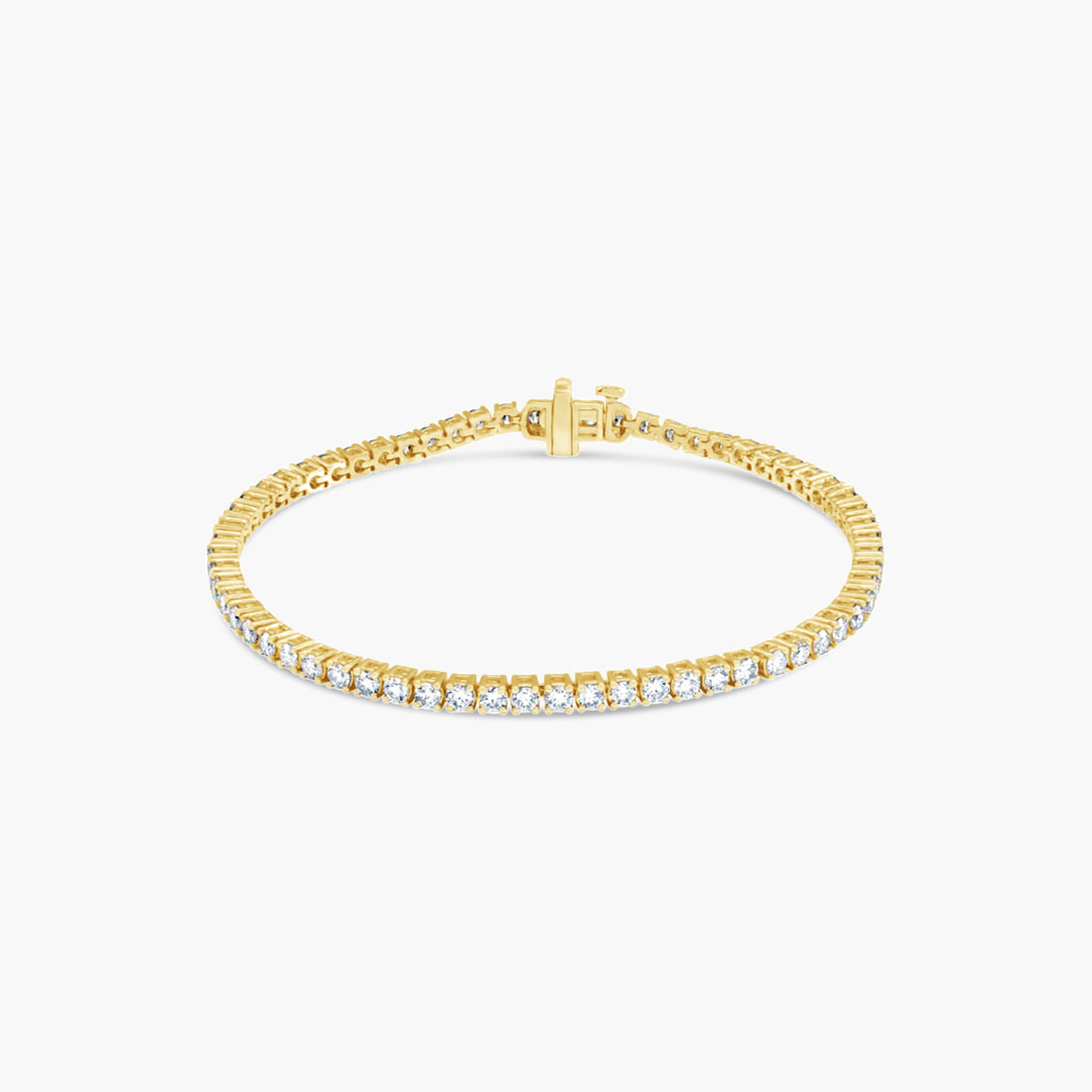 10 CTW Classic Lab-Grown Diamond Tennis Bracelet – 14K White Gold