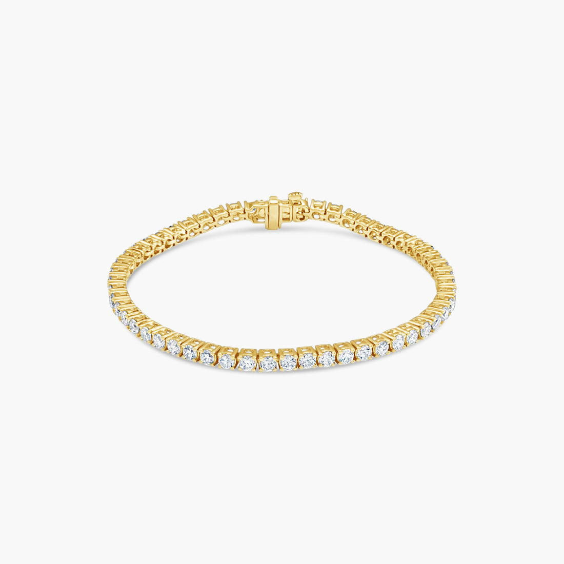 10 CTW Classic Lab-Grown Diamond Tennis Bracelet – 14K White Gold
