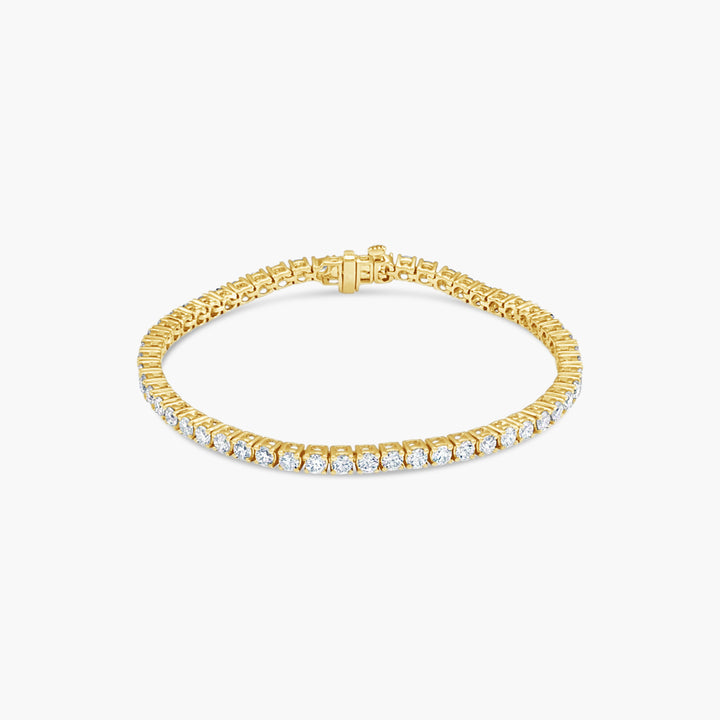 5 CTW Classic Lab-Grown Diamond Tennis Bracelet – 14K Yellow Gold