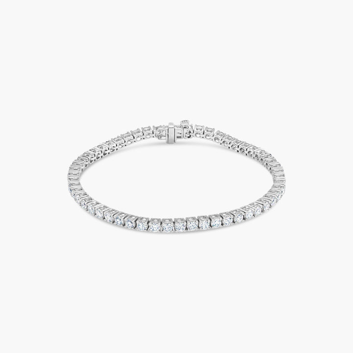 5 CTW Classic Lab-Grown Diamond Tennis Bracelet – 14K White Gold