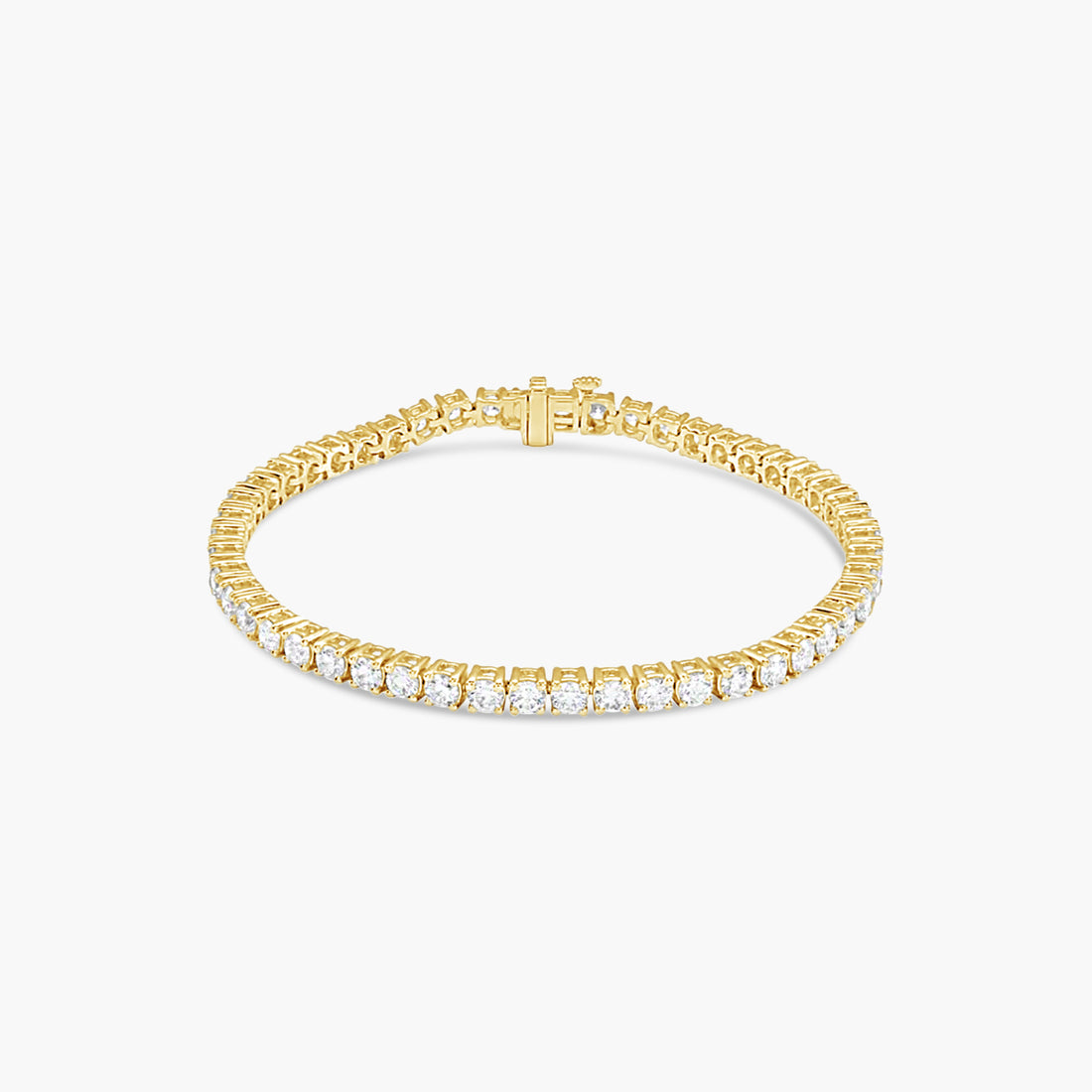 10 CTW Classic Lab-Grown Diamond Tennis Bracelet – 14K White Gold