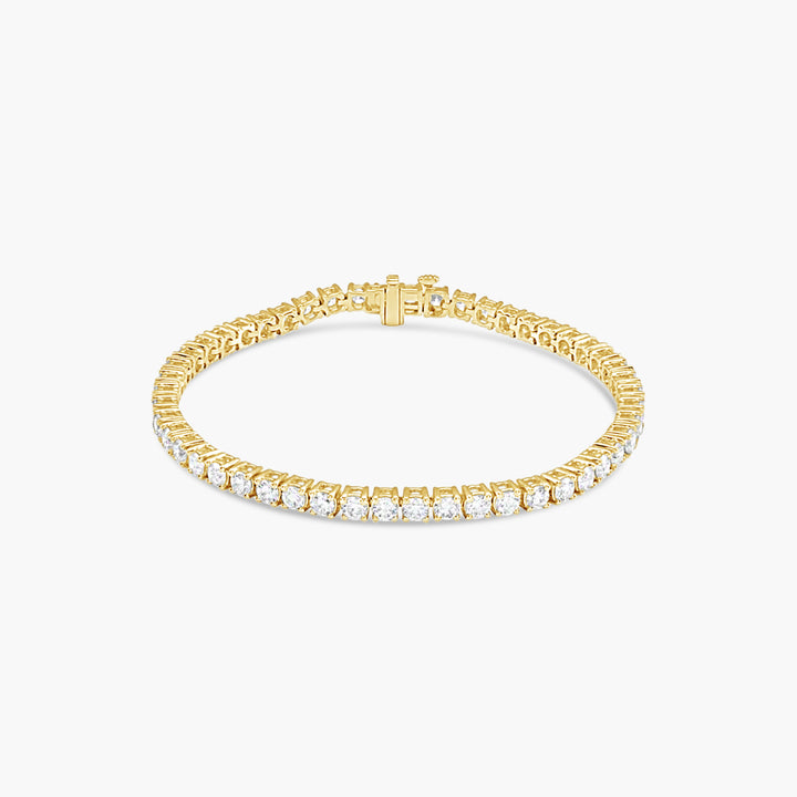 6 CTW Classic Lab-Grown Diamond Tennis Bracelet – 14K Yellow Gold