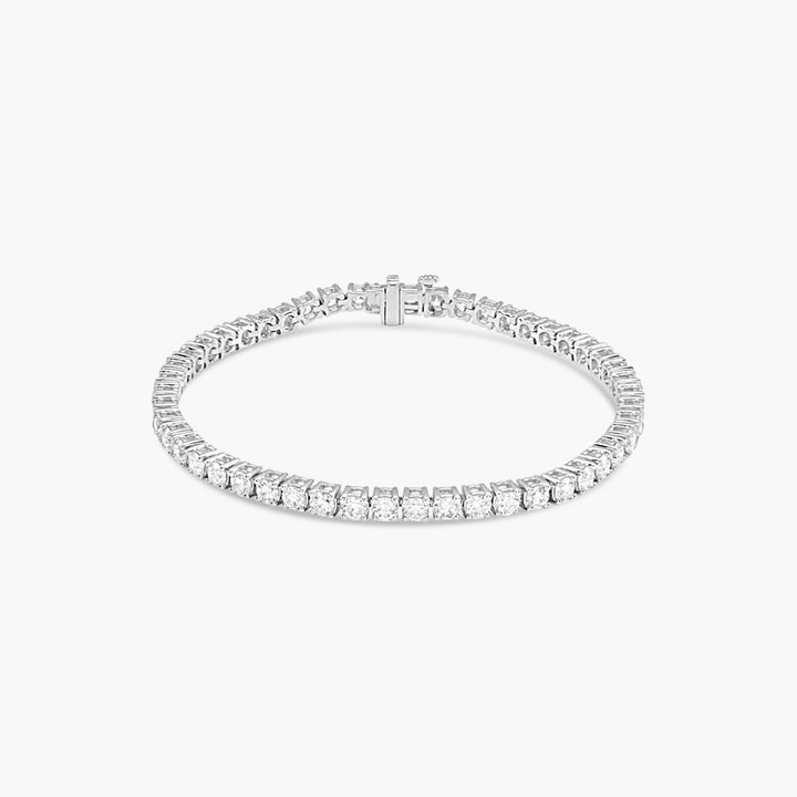 6 CTW Classic Lab-Grown Diamond Tennis Bracelet – 14K White Gold