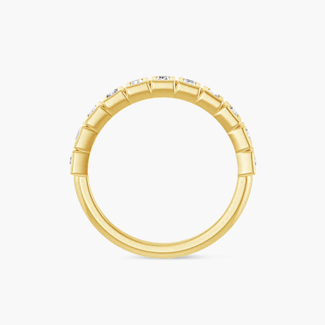 Straight Baguette Bezel-Set Anniversary Band
