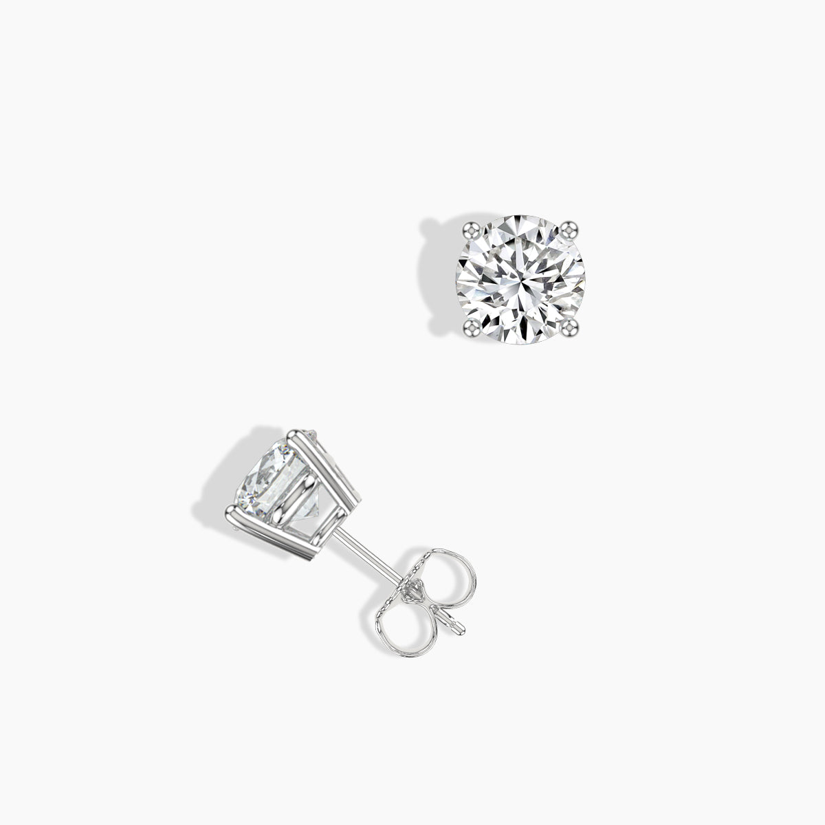 1.5 CTW Grown Diamond Stud Earrings in 14K Gold