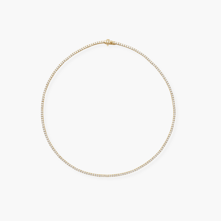 Lab Grown Diamond Tennis Necklace in 14K Gold