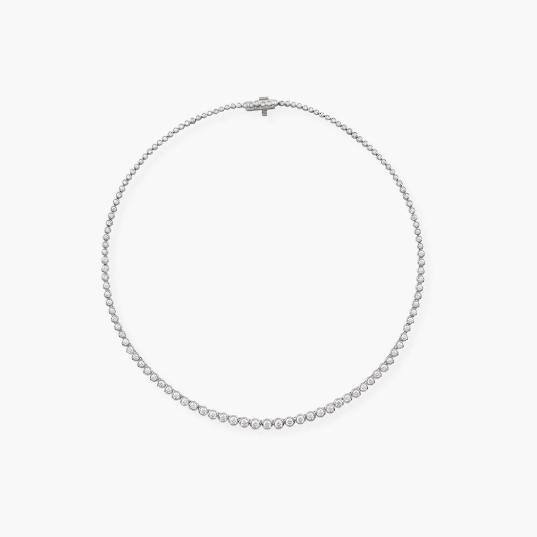 5.20 CTW Lab Grown Diamond Tennis Necklace in 14K Gold