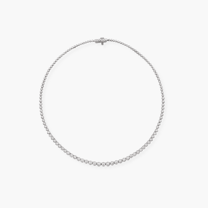 5.20 CTW Lab Grown Diamond Tennis Necklace in 14K Gold