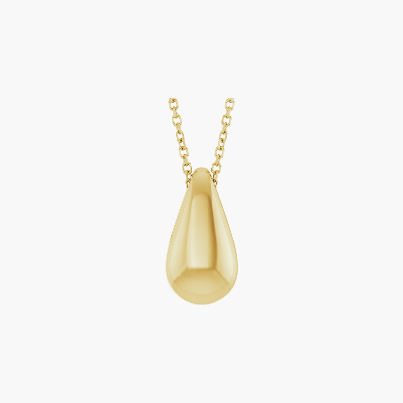 Teardrop Pendant Necklace in 14K Gold