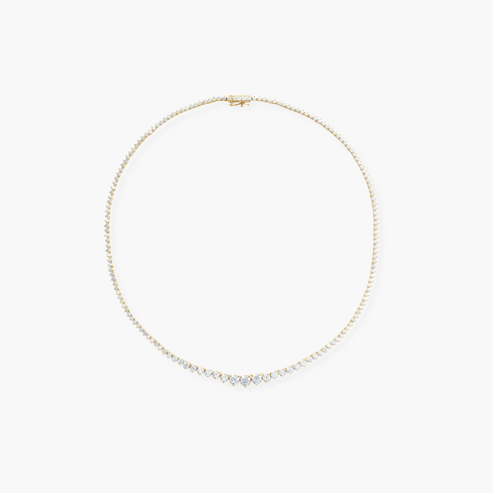 9.50 CTW Lab Grown Diamond Tennis Necklace in 14K Gold