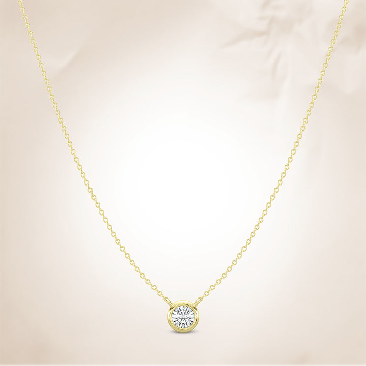 Classic 0.20 CTW Diamond Station Necklace With 1 Stone