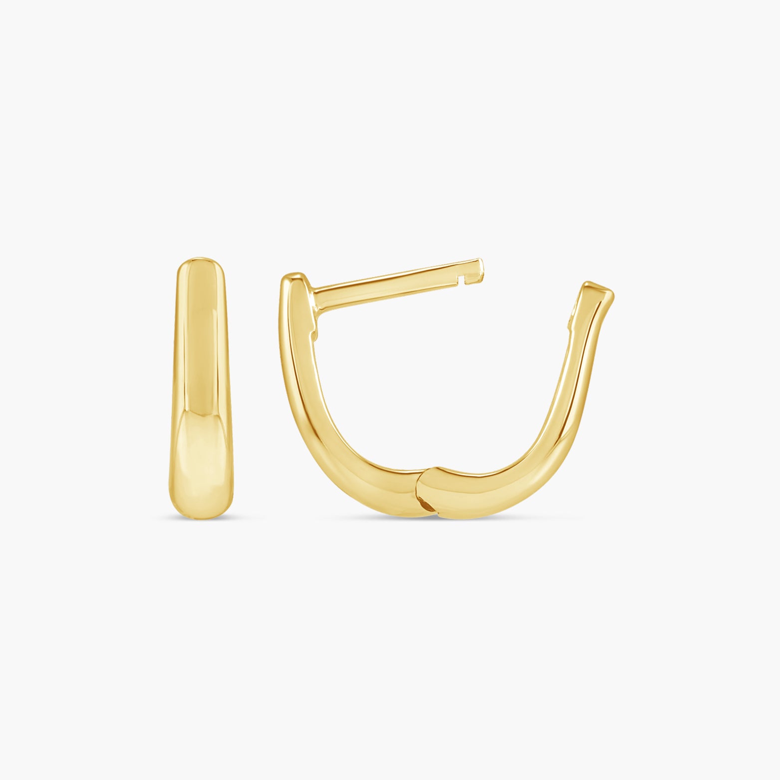 Hinged 10 mm Hoop Earrings