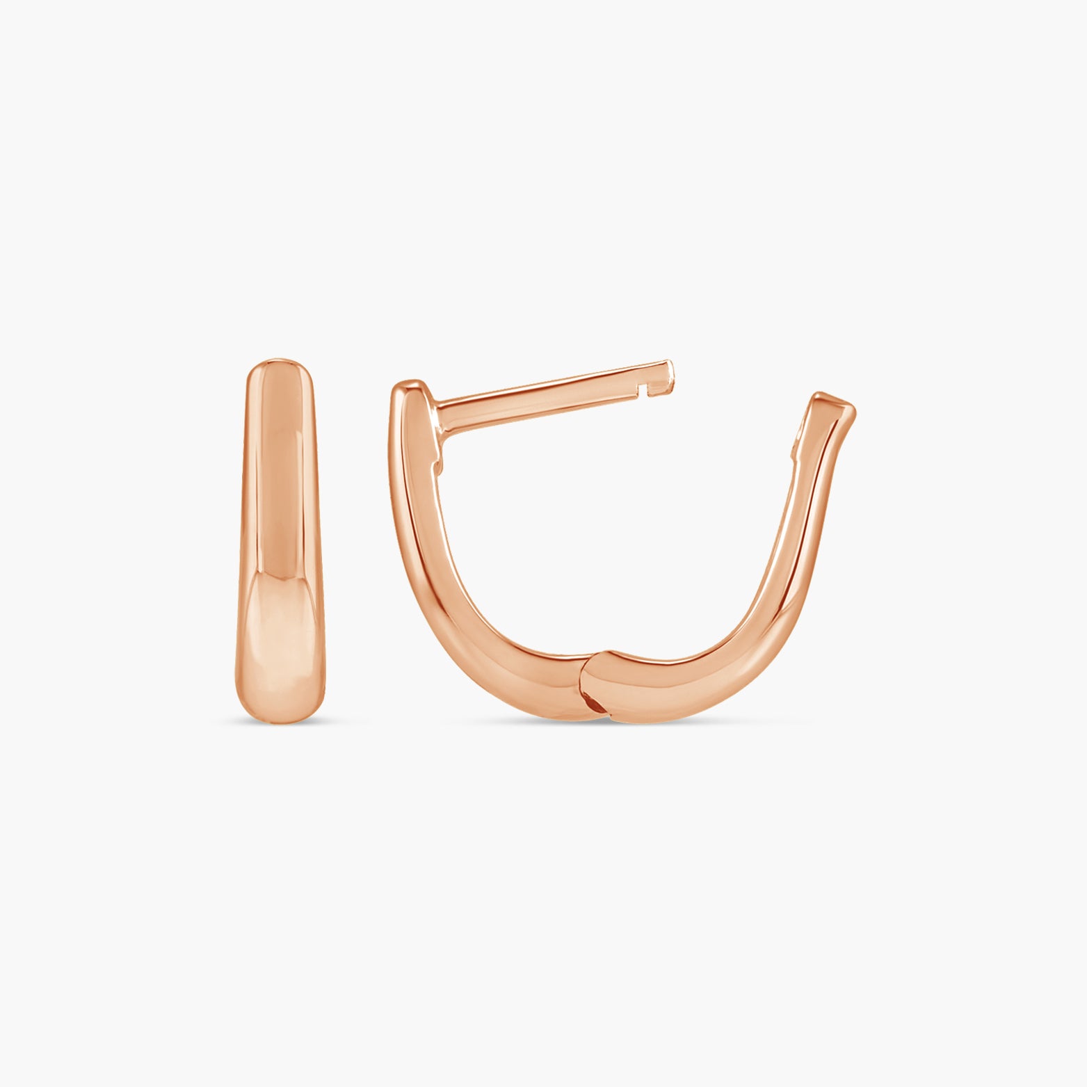 Hinged 10 mm Hoop Earrings