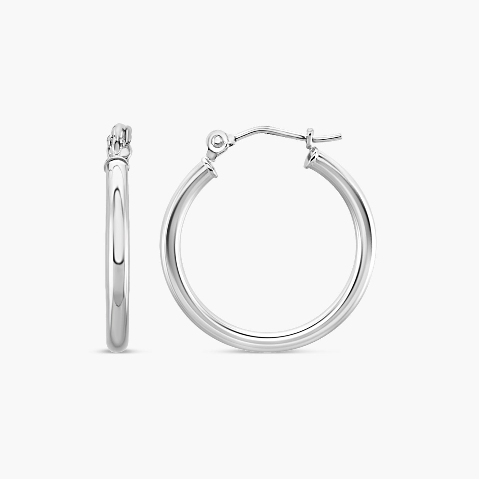 20 mm Tube Hoop Earrings