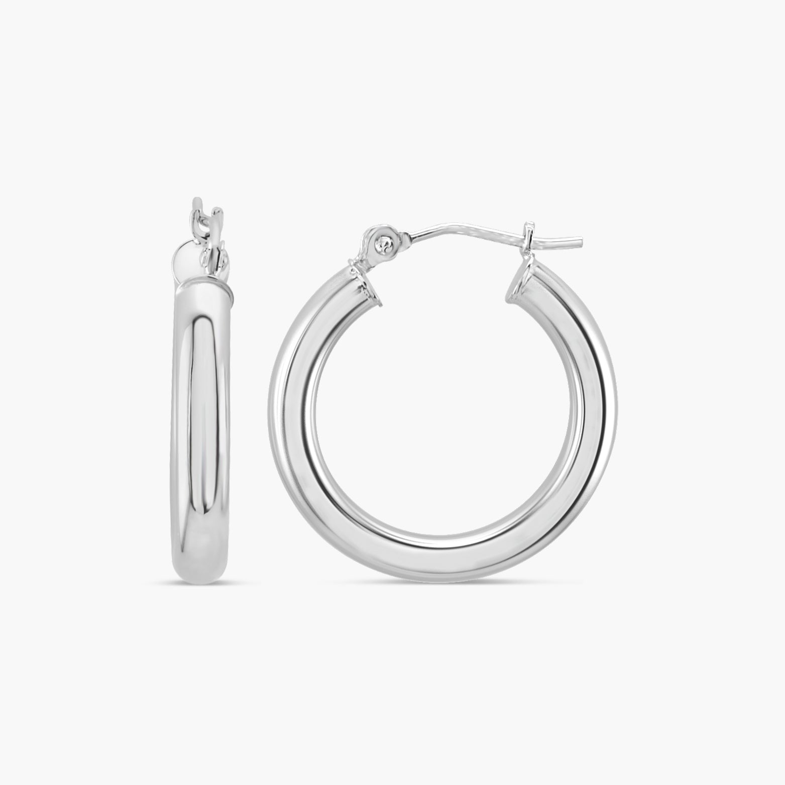 20 mm Tube Hoop Earrings
