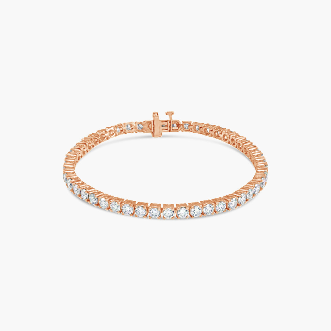 10 CTW Classic Lab-Grown Diamond Tennis Bracelet – 14K White Gold