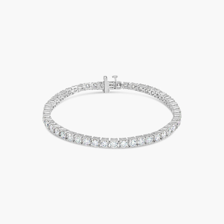 7 CTW Classic Lab-Grown Diamond Tennis Bracelet – 14K White Gold