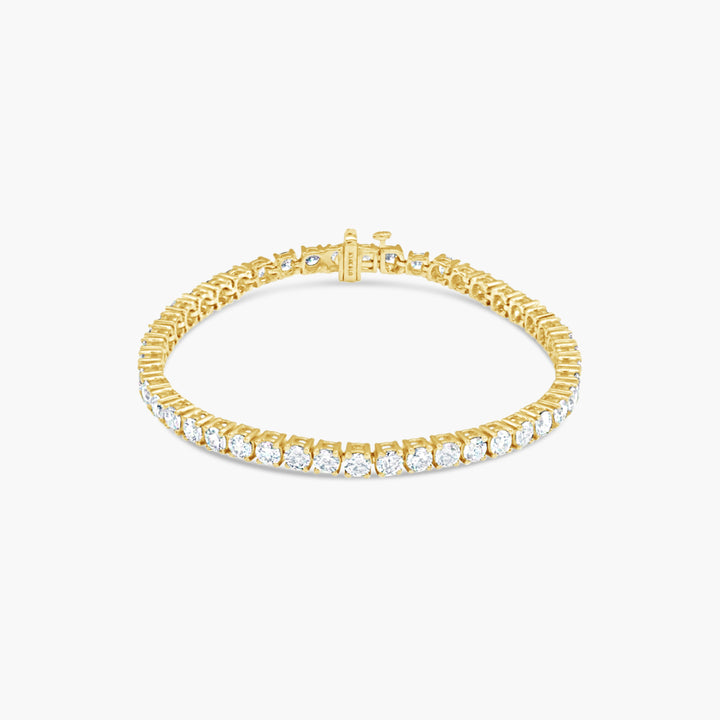 8 CTW Classic Lab-Grown Diamond Tennis Bracelet – 14K Yellow Gold