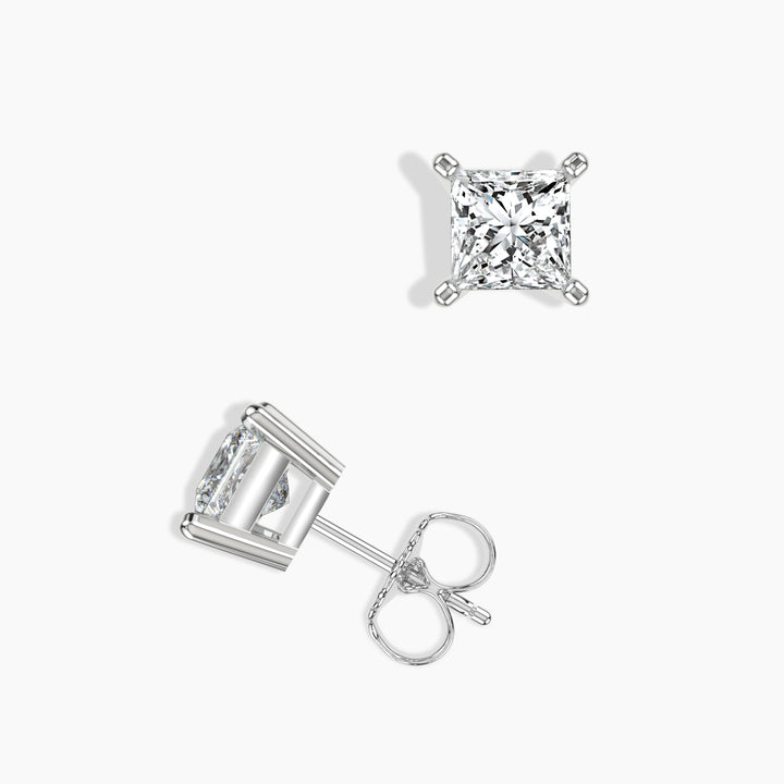 2 CTW Grown Diamond Stud Earrings in 14K Gold